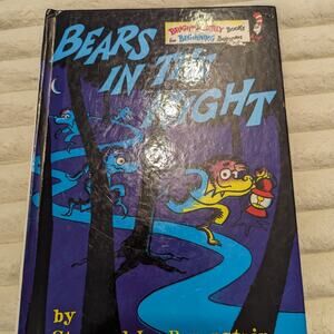 Berenstain Bears - Bears in the Night - A Bright and Early Book, Vintage 1971